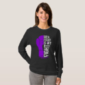Her Fight is My Fight Rett Syndrome Awareness T-shirt (Voorkant volledig)