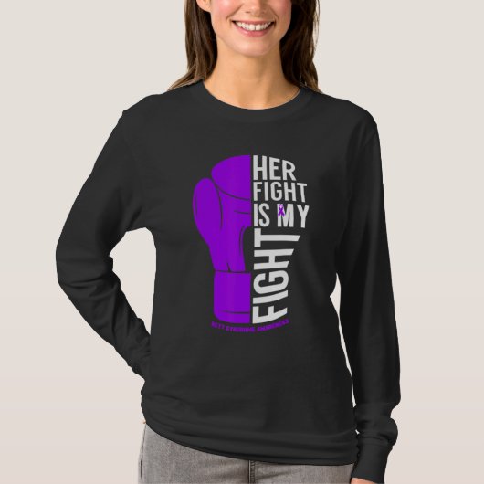 Her Fight is My Fight Rett Syndrome Awareness T-shirt (Voorkant)