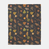 Her Four Seasons – Autumn Pattern Fleece Deken (Voorkant)