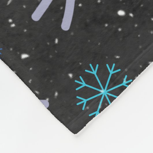 Her Four Seasons – Winter Pattern Fleece Deken (Hoek)