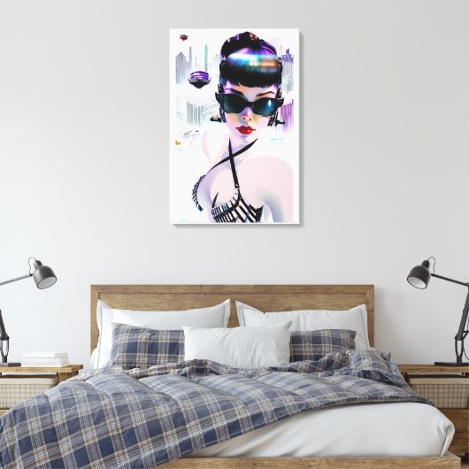 Her Future Peaks Canvas Afdruk (Insitu (Slaapkamer))