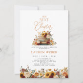 Her Next Chapter Fall Bridal Shower Invitation Kaart (Voorkant)