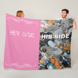 HER Side, Z'N Mess Illustrated Fleece Blanket Deken