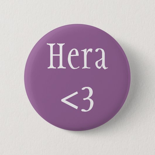 Hera <3 Griekse godin Ronde Button 5,7 Cm (Voorkant)