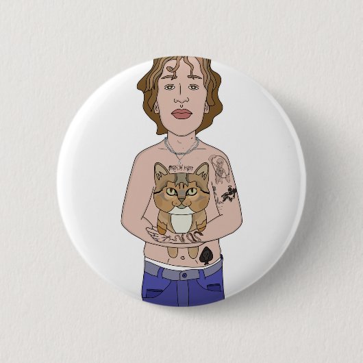 Hera en Vinnie Ronde Button 5,7 Cm (Voorkant)