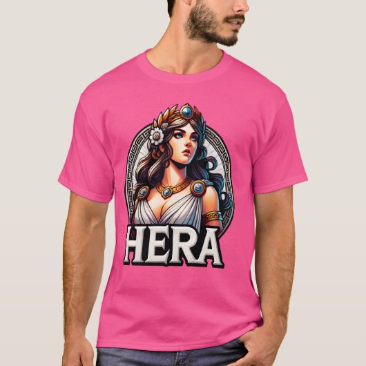 Hera Griekse Godin Mythologie Oude Griekenland T-shirt (Voorkant)