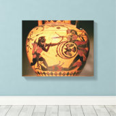 Heracles vecht tegen Geryon Canvas Afdruk (Insitu (Houten vloer))