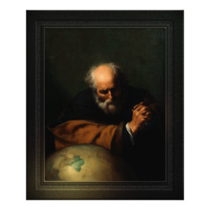 Heraclitus door Hendrick Bloemaert Foto Afdruk