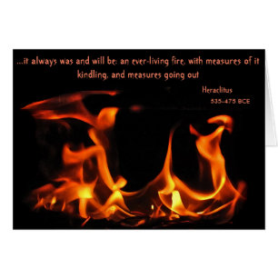 Heraclitus Everlasting Fire Card