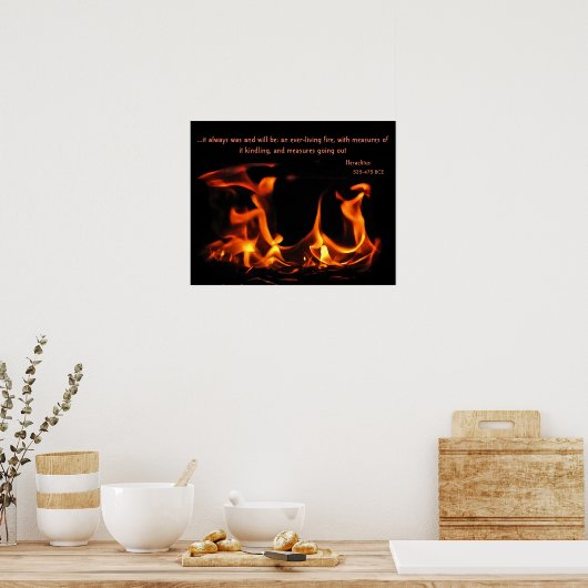 Heraclitus Eversustainable Fire Poster (Keuken)