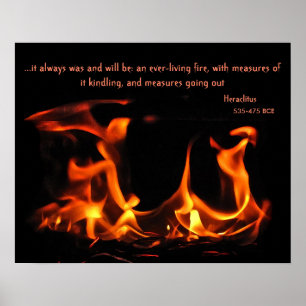 Heraclitus Eversustainable Fire Poster