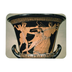 Herakles Struggling, detail van een Attische rode Magneet