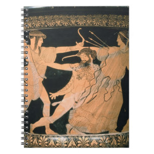 Herakles Struggling, detail van een Attische rode  Notitieboek
