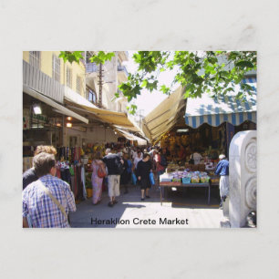 Heraklion Crete Market Briefkaart