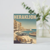 Heraklion, Iraklio. Griekenland roeping Briefkaart (Staand voorkant)