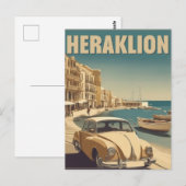 Heraklion, Iraklio. Griekenland roeping Briefkaart (Voorkant / Achterkant)