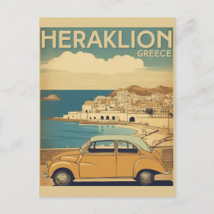 Heraklion, Iraklio. Griekenland roeping Briefkaart