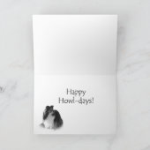 Herald Sheltie Feestdagen Kaart (Binnen)