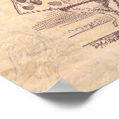 Herald White Rabbit  Alice in Wonderland Poster (Hoek)