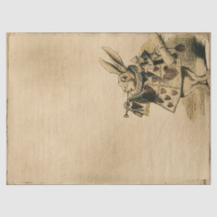  Herald White Rabbit Alice in Wonderland Tissuepapier