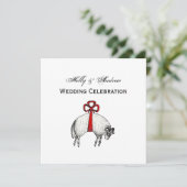 Heraldic Banded Fleece Ram Sheep Crest Embleem Kaart (Staand voorkant)