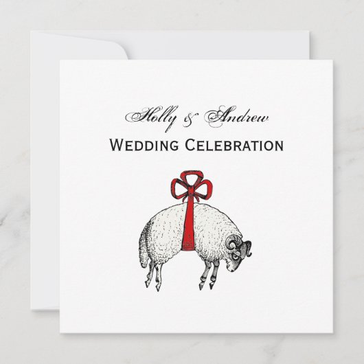 Heraldic Banded Fleece Ram Sheep Crest Embleem Kaart (Voorkant)