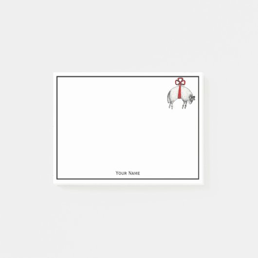 Heraldic Banded Fleece Ram Sheep Crest Embleem Post-it® Notes (Voorkant)