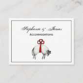 Heraldic Banded Fleece Ram Sheep Crest Embleem Visitekaartje (Voorkant)