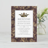  Heraldic Bar Mitzvah Kaart (Staand voorkant)