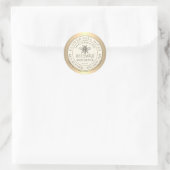 Heraldic Bee Corps Beurre Étiquette Gold Frontière (Sac)