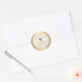 Heraldic Bee Corps Beurre Étiquette Gold Frontière (Enveloppe)