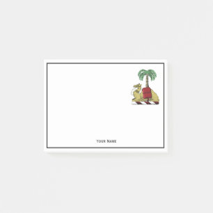 Heraldic Camel Palm Tree Color Coat of Arms Post-it® Notes