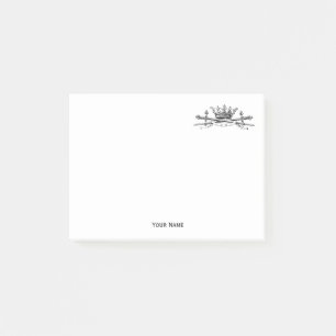 Heraldic Crossed Swords Sabers Emblem Crest Post-it® Notes