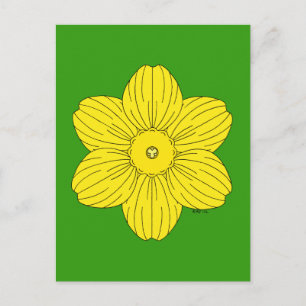 Heraldic Daffodil Briefkaart