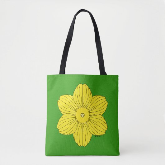 Heraldic Daffodil Tote Bag (Voorkant)