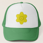 Heraldic Daffodil Trucker Pet (Voorkant)