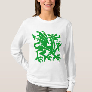 Heraldic Dragon 01 - Grass Green T-shirt