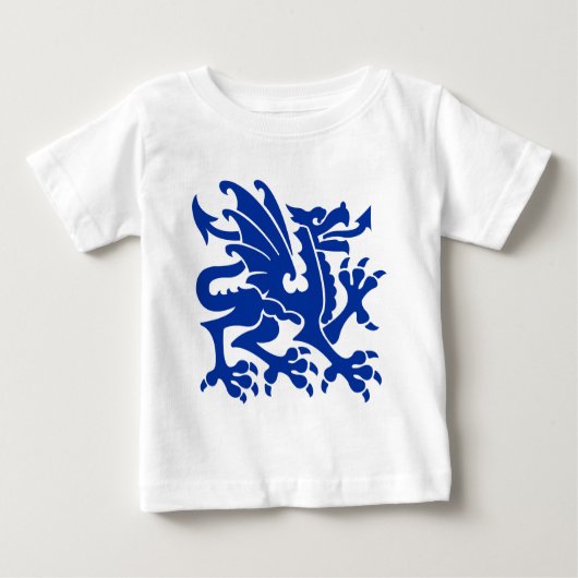 Heraldic Dragon 01 - Navy Blue (Voorkant)
