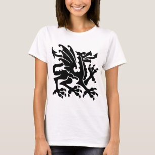 Heraldic Dragon 01 - Zwart T-shirt