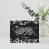 Heraldic Dragon (Argent) - Carte postale (Debout devant)