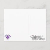 Heraldic Dragon (Argent) - Carte postale (Dos)