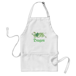 Heraldic Dragon (groen) - Apron #2 Standaard Schort