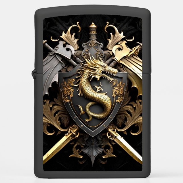 Heraldic Dragon Zippo Lighter (Voorkant)