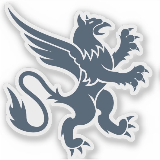 Heraldic Griffin Sticker (Voorkant)