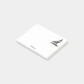 Heraldic Hunting Falcon Wearing Hood C Post-it® Notes (Schuin)
