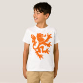 Heraldic Lion 01 - Oranje T-shirt (Voorkant volledig)