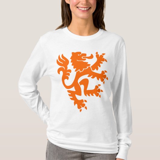 Heraldic Lion 01 - Oranje T-shirt (Voorkant)