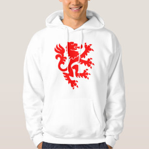Heraldic Lion 01 - Red Hoodie