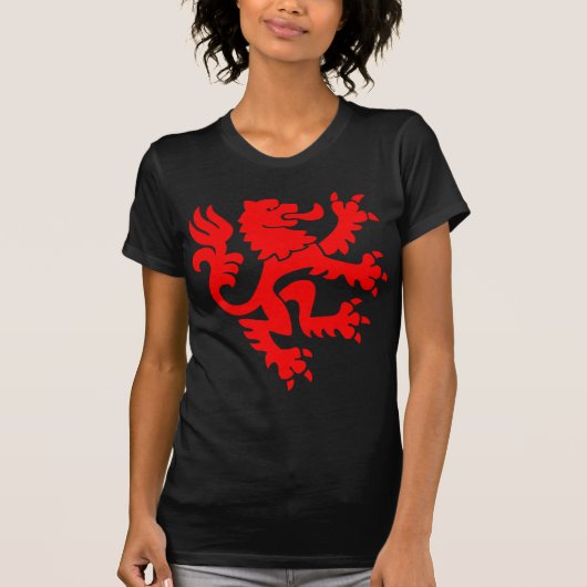 Heraldic Lion 01 - Red T-shirt (Voorkant)