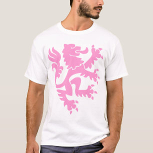 Heraldic Lion 01 - Roze T-shirt